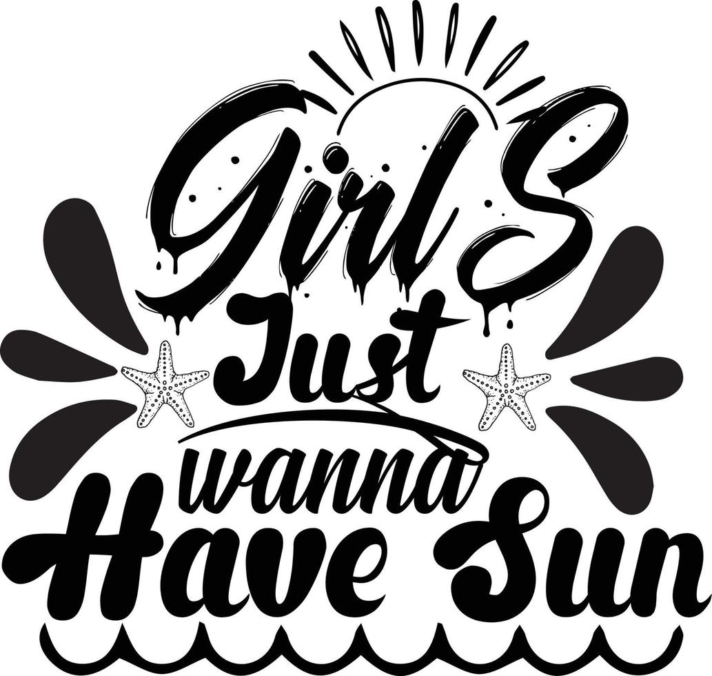 Summer T-shirt Design vector