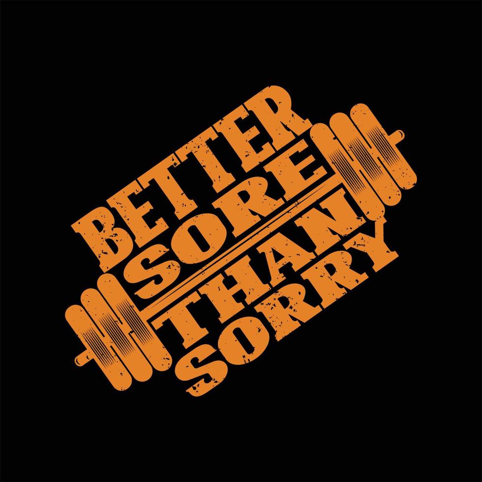 Gym T-shirt Design vector