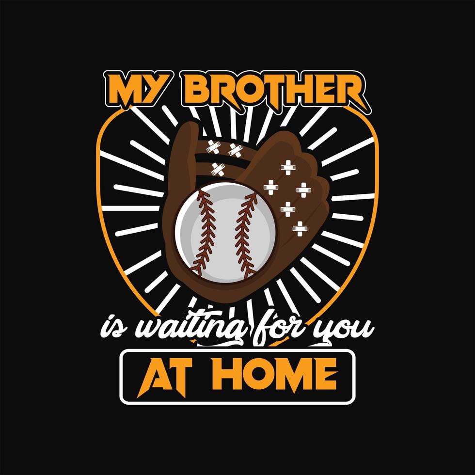 Baseball T-shirt Design vector