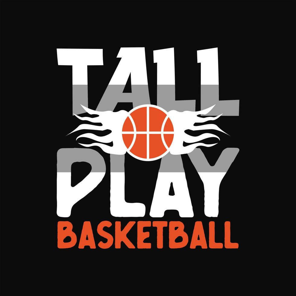 Basketball T-shirt Design vector