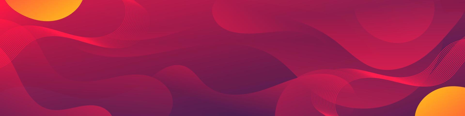 Abstract Gradient  red orange  liquid Wave Background vector