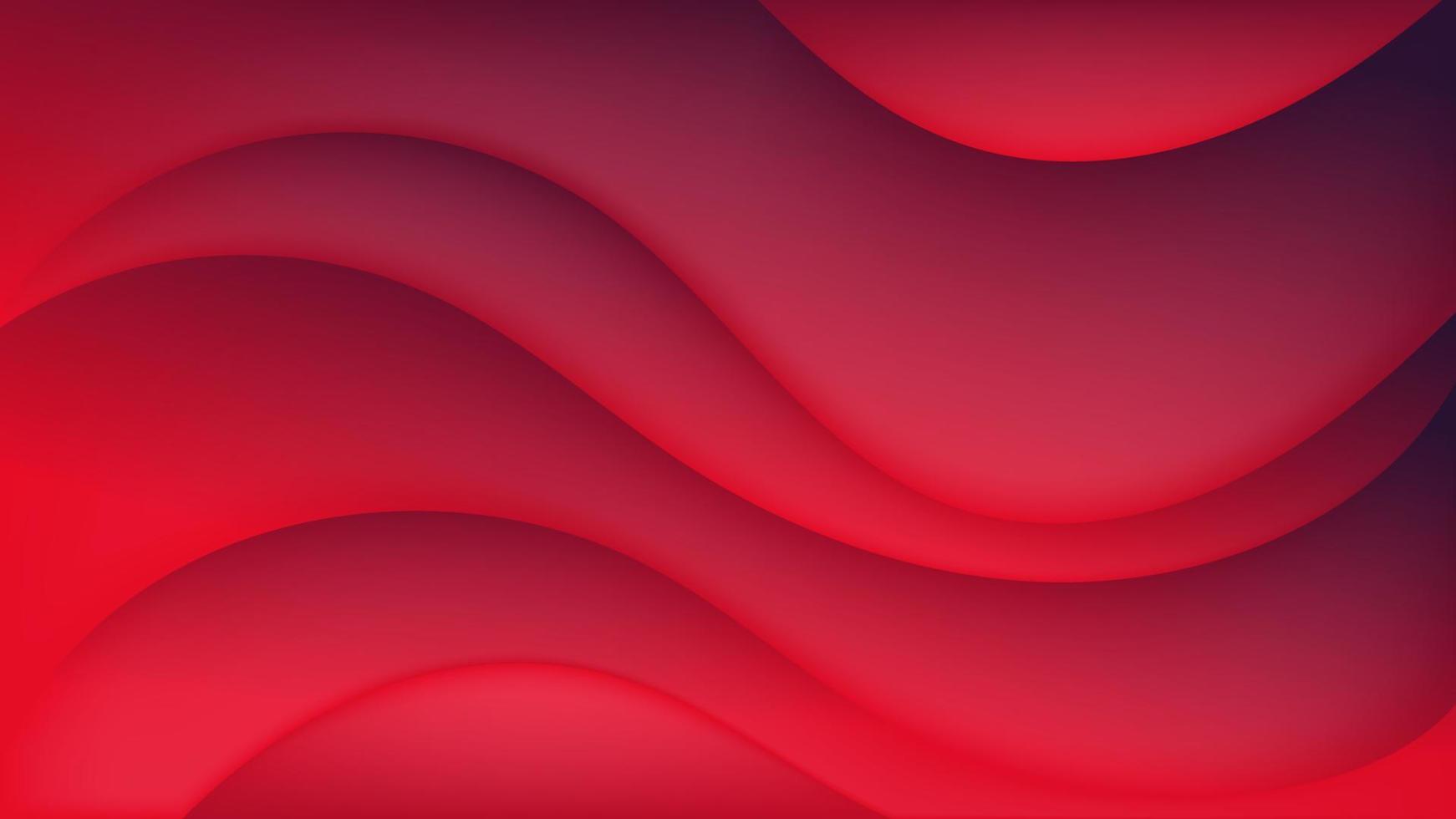 Abstract Gradient  dark red  liquid Wave Background vector