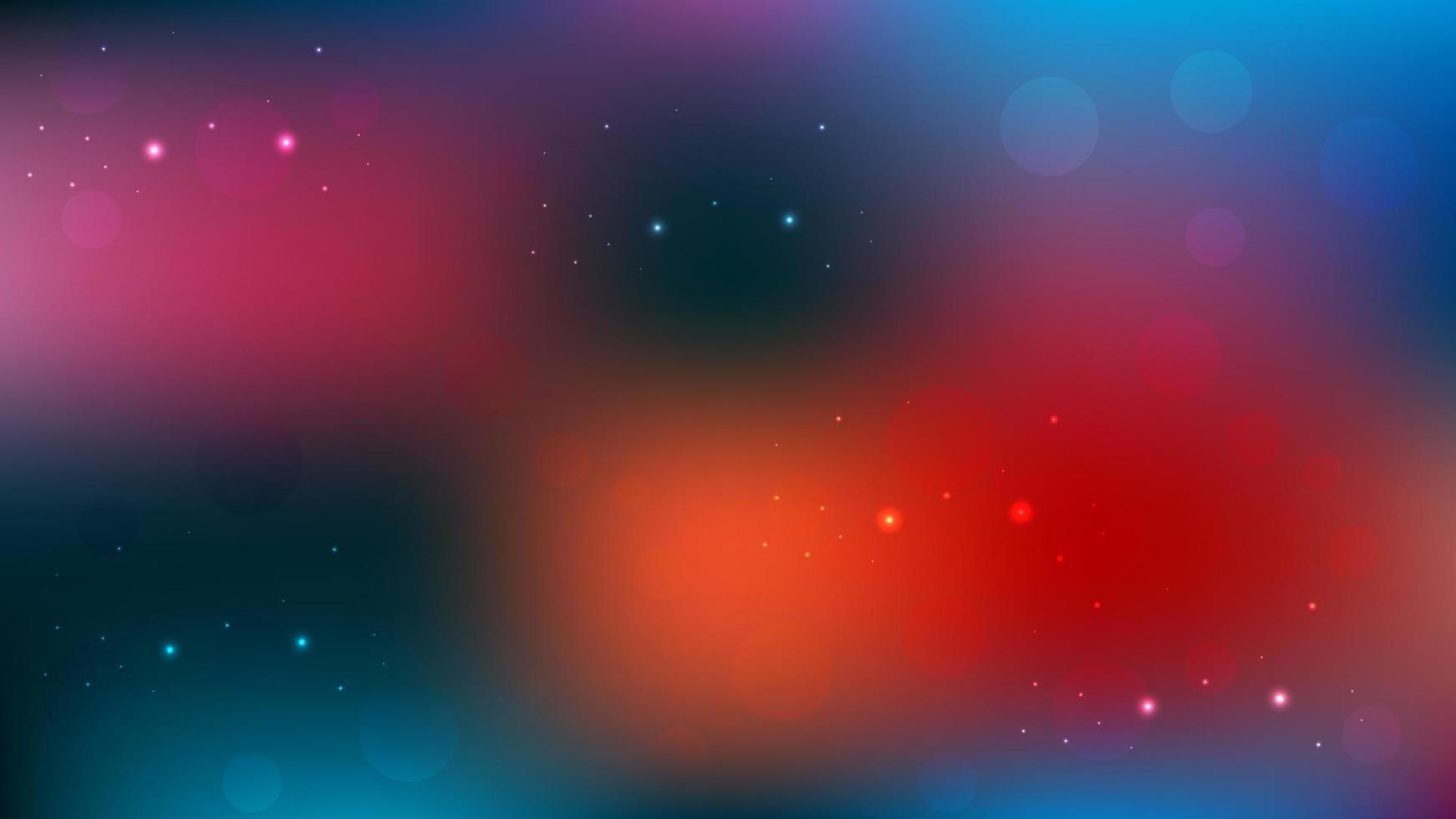 Abstract Colorful orange blue and red blurred Mesh Background. vector