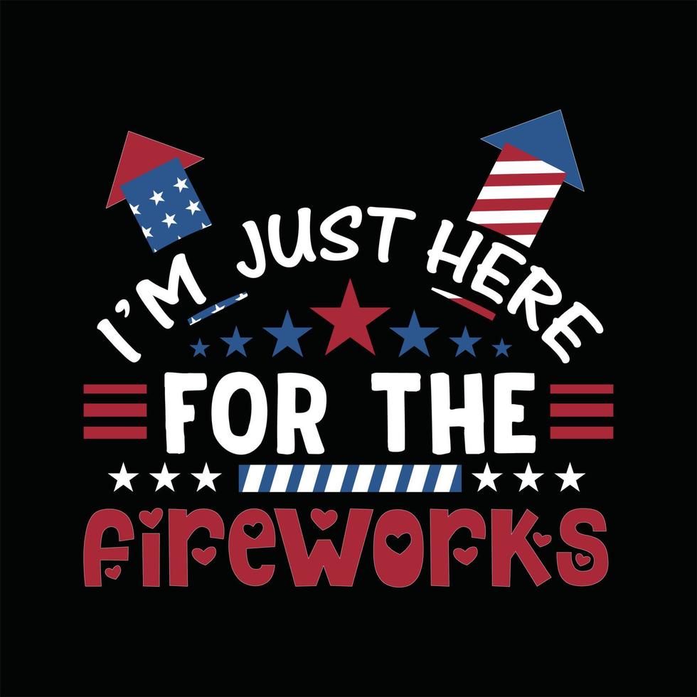 4th July T-shirt Design vector