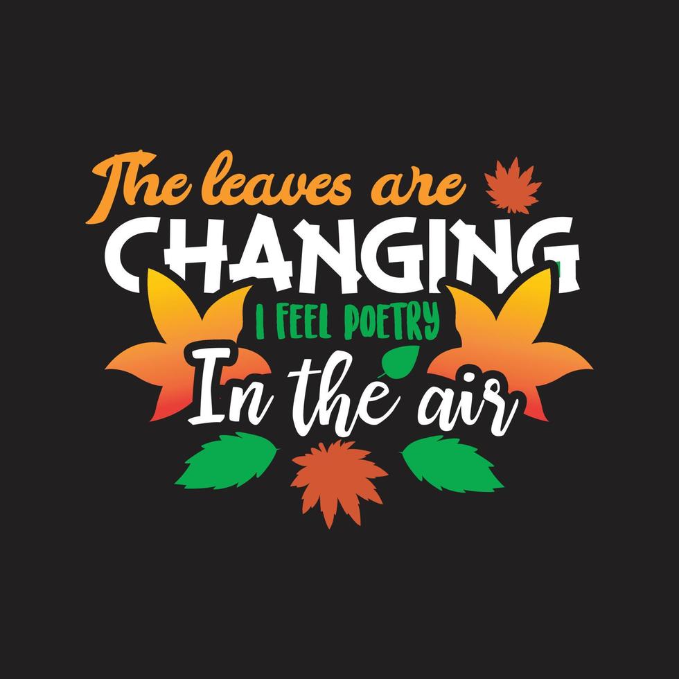 Fall T-Shirt Design vector