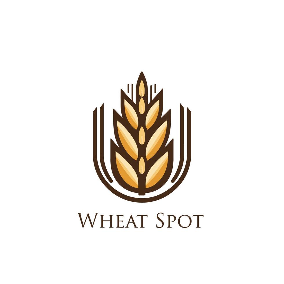 Wheat logo design vector template. Ears of wheat symbol.