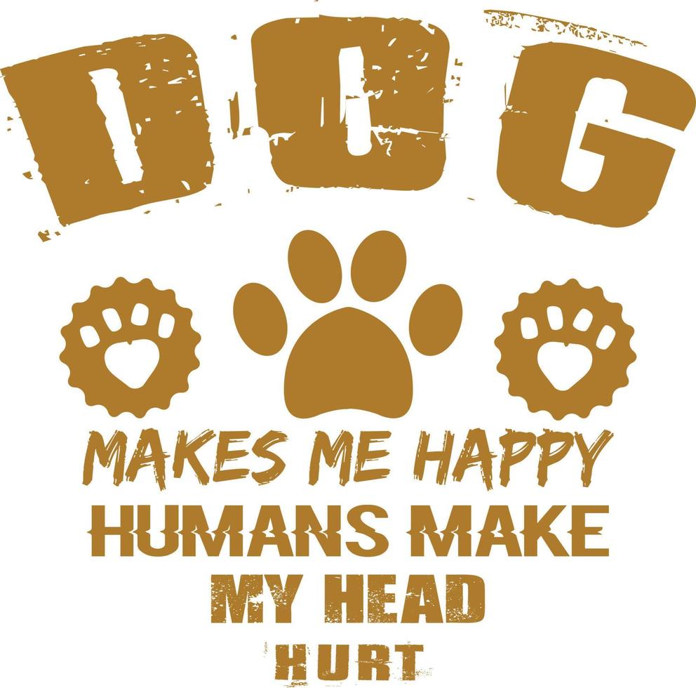 Dog T-shirt Design vector