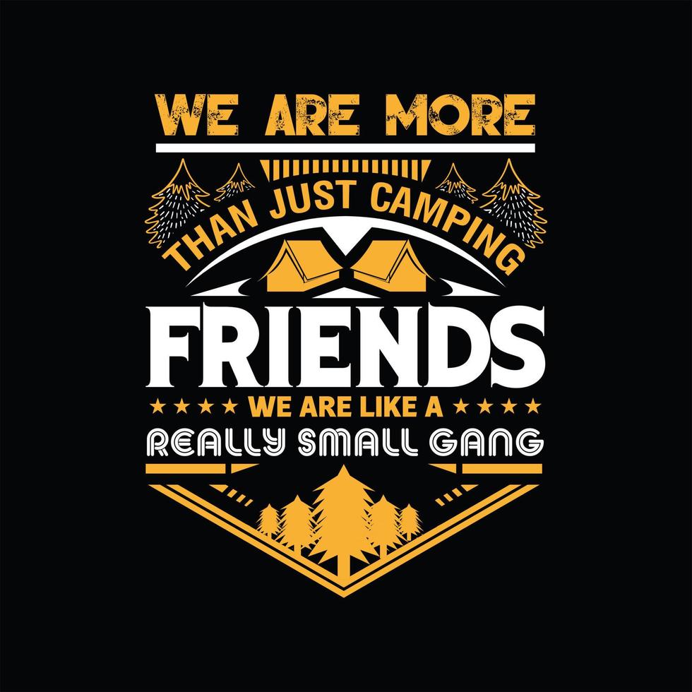 Camping T-shirt Design vector