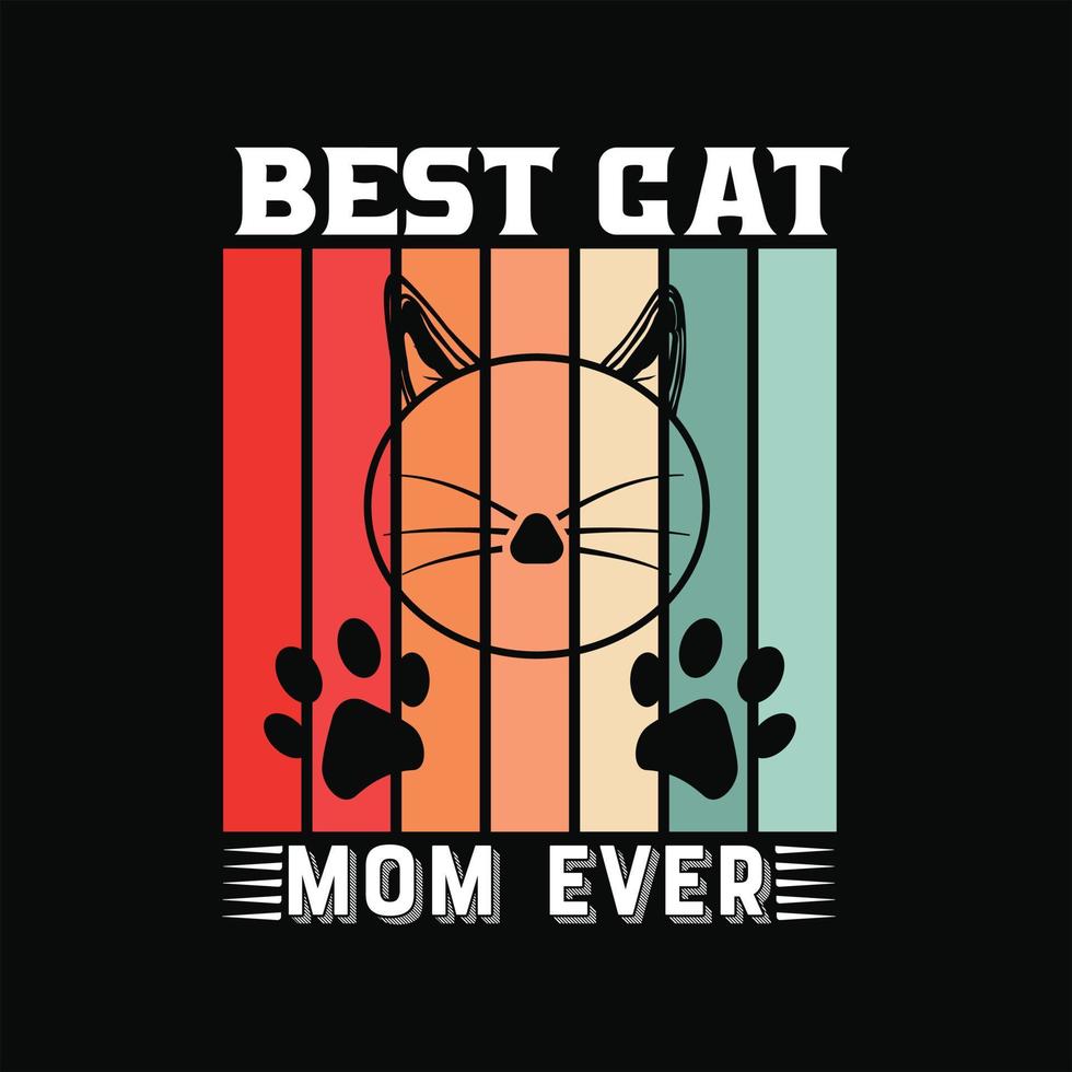 Cat T-shirt Design vector