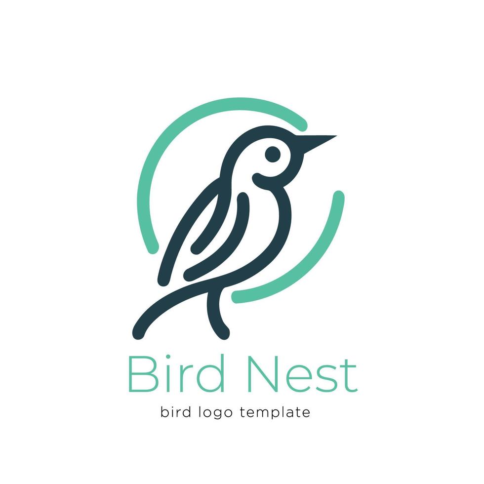 Bird company logo design template. Bird logo icon. Bird vector icon.