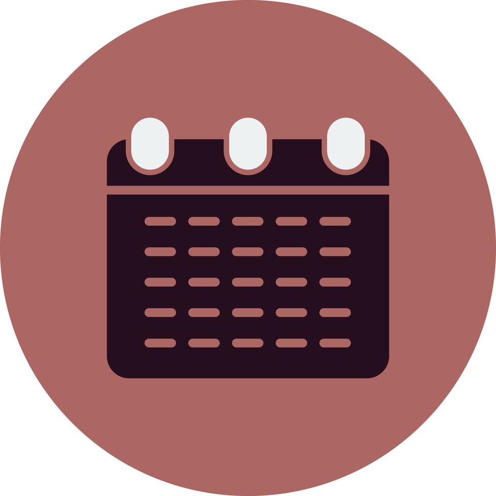 Monthly Calendar Vector Icon