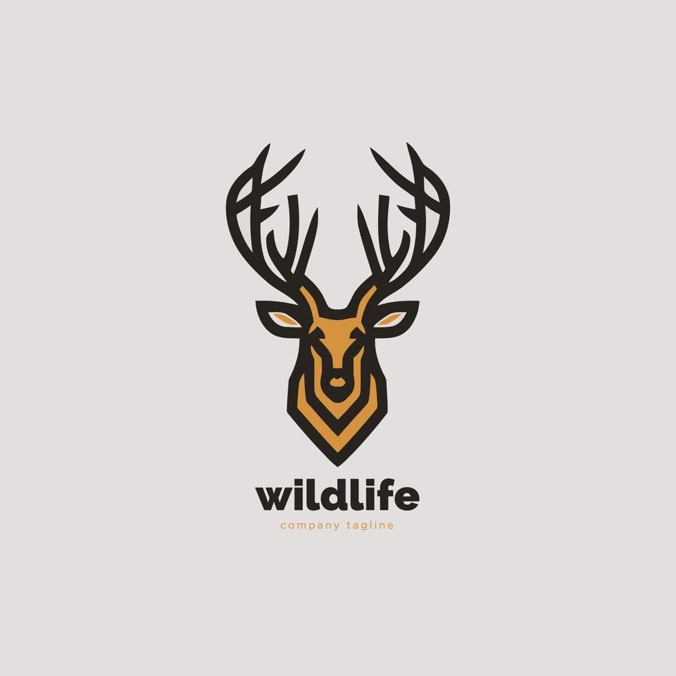 deer logo template vector illustration icon element isolated - vector sign deer logo