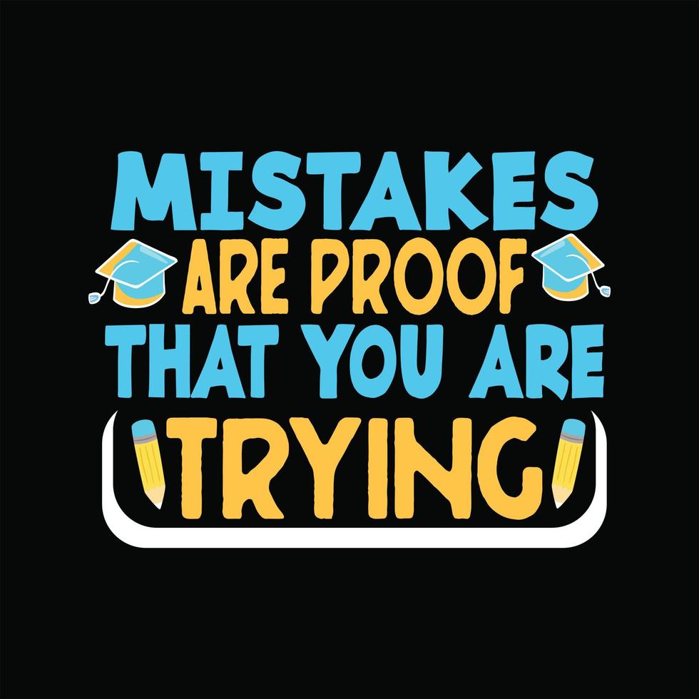 Back To School T-shirt Design vector