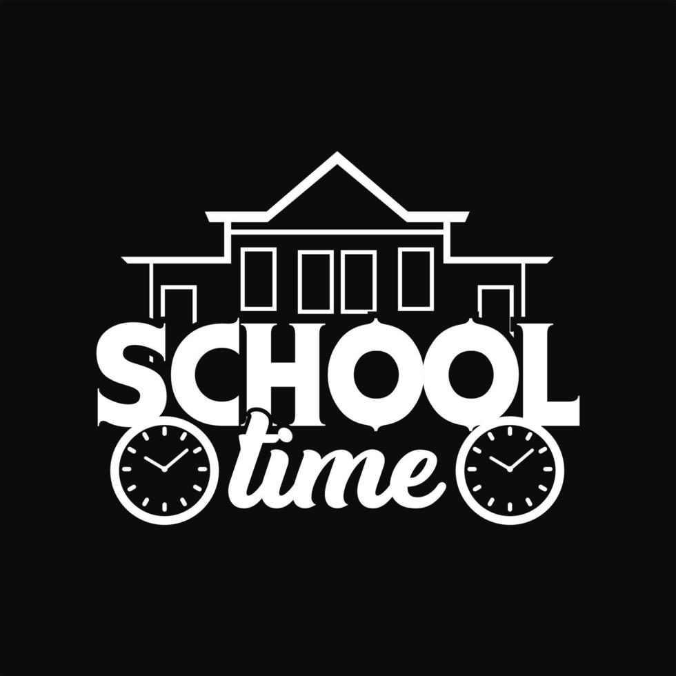 Back To School T-shirt Design vector
