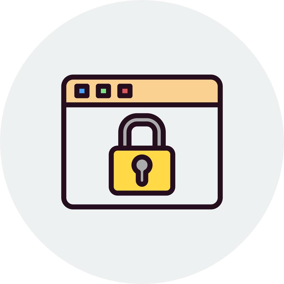 Web Security Vector Icon