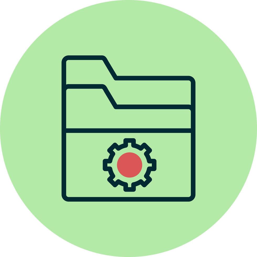 Folder Management Vector Icon