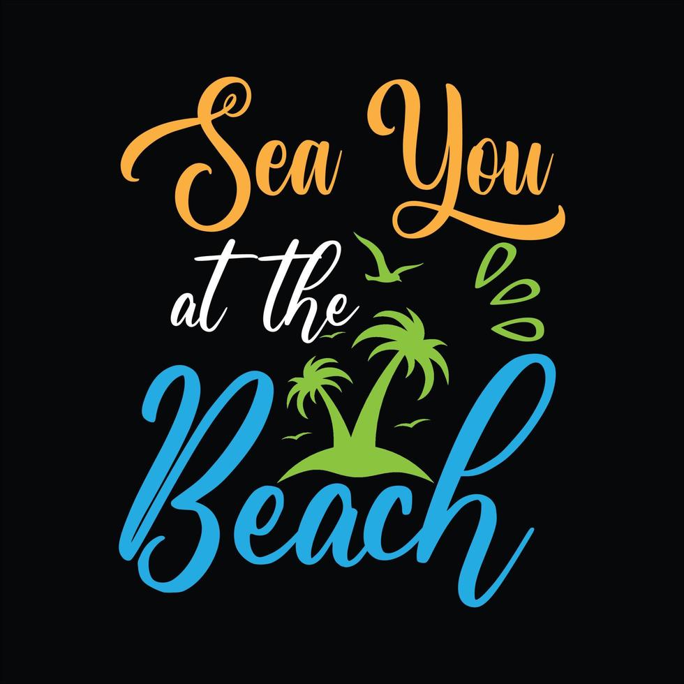 Summer T-shirt Design vector