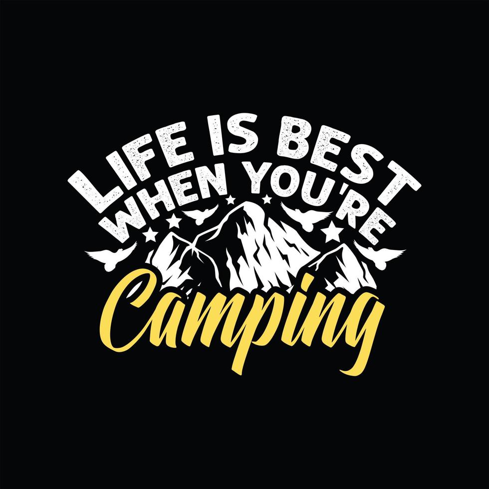 Camping Tshirt Design 21121505 Vector Art at Vecteezy