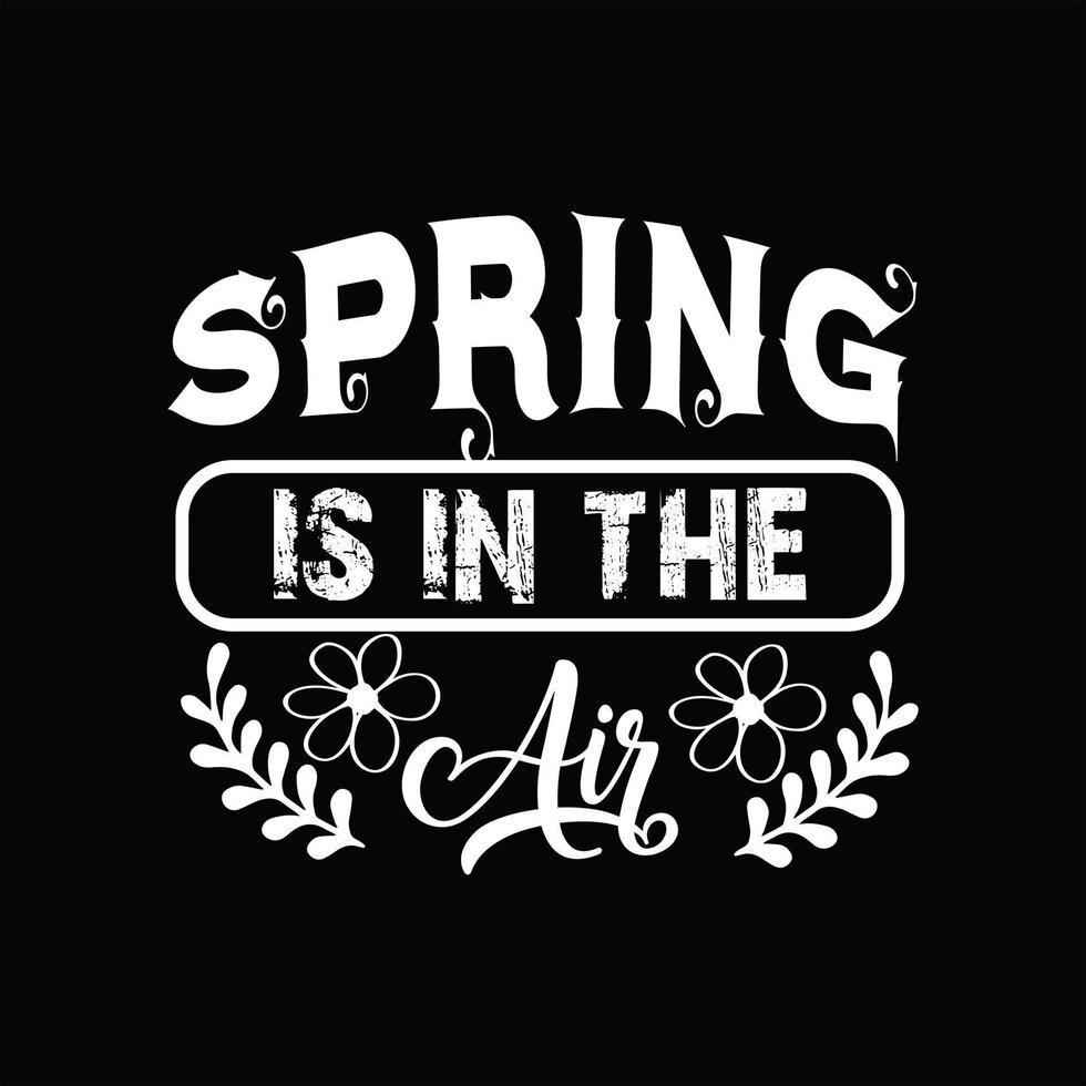 Spring T-shirt Design vector