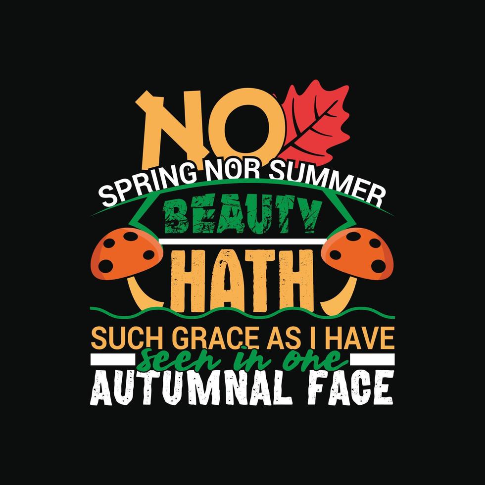 Autumn T-Shirt Design vector