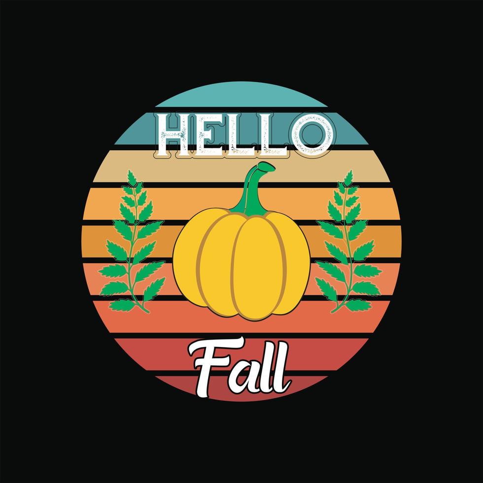 Fall T-Shirt Design vector