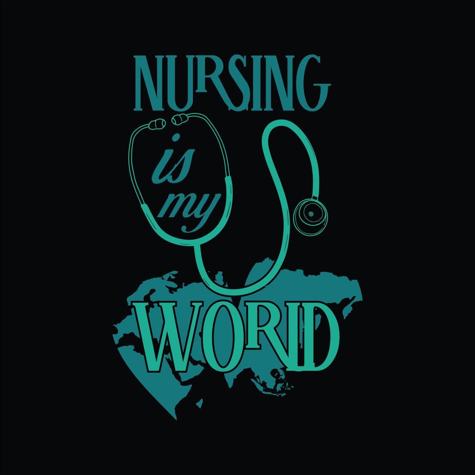 Nurse T-shirt Design vector