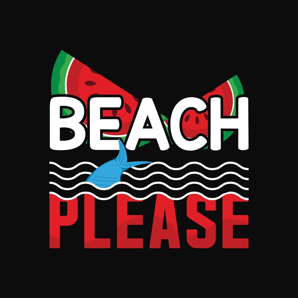 diseño de camiseta de playa vector