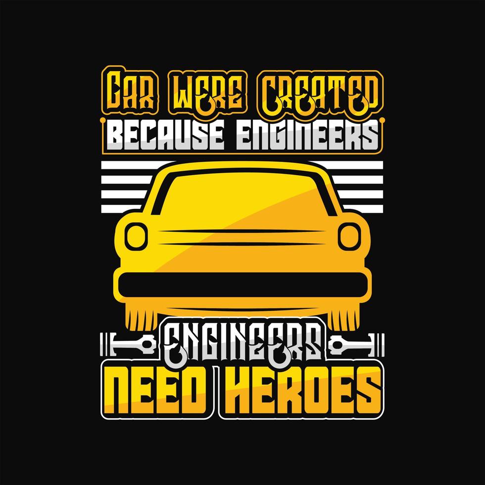 diseño de camiseta de coche vector