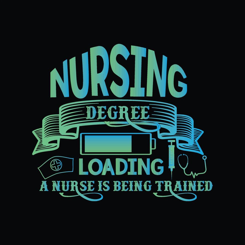 Nurse T-shirt Design vector