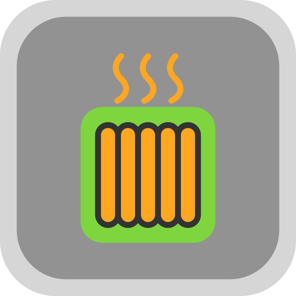 Underfloor Heating Vector Icon Design