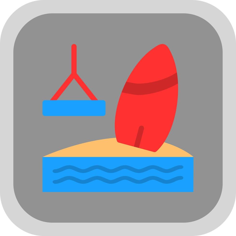 Wakeboarding Vector Icon Design