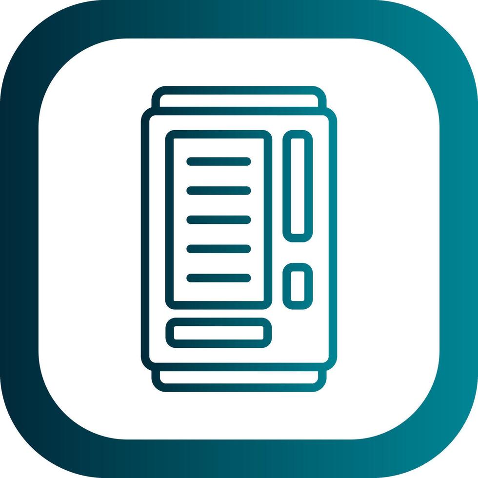 Vending Machine Vector Icon Design