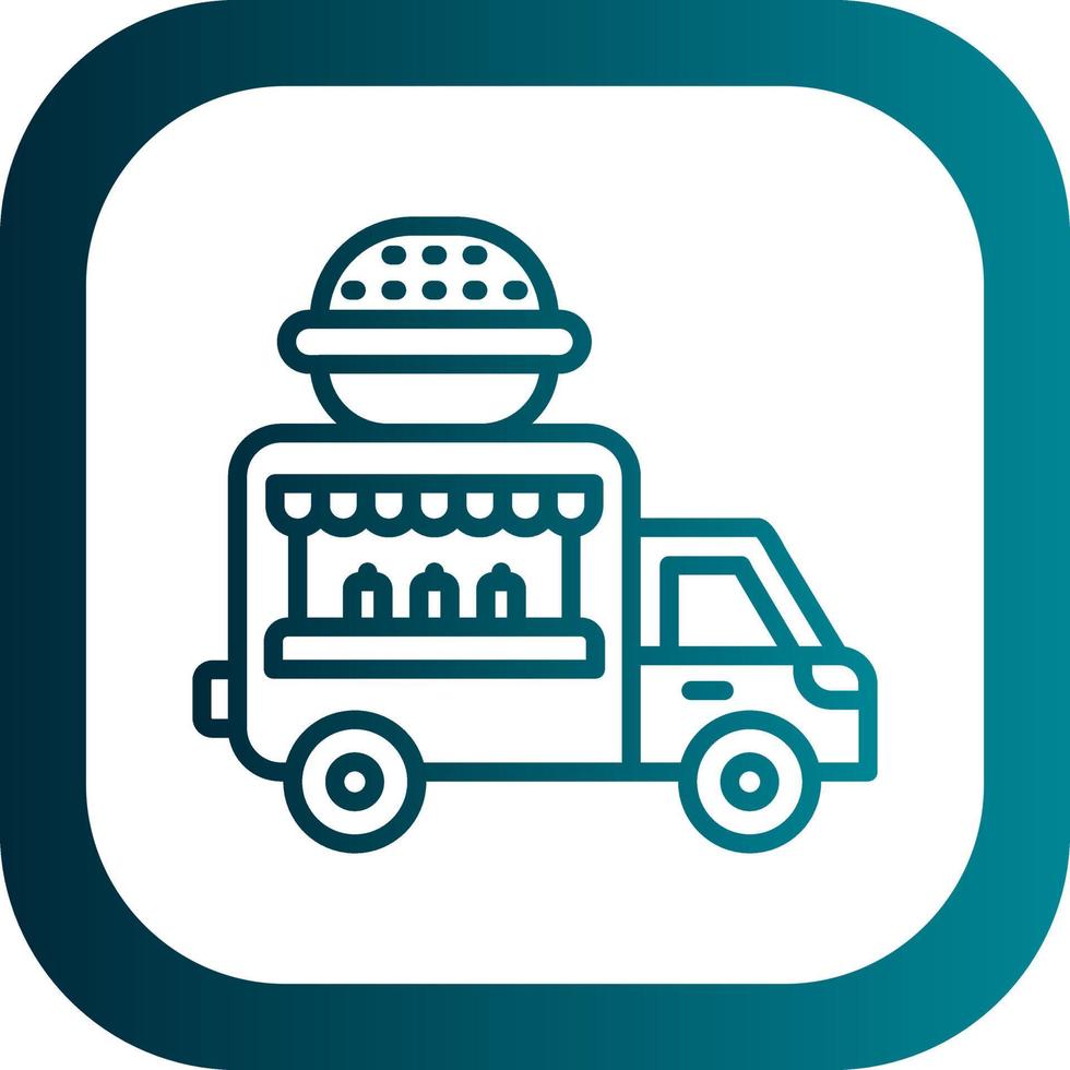 Food Truck Vector Icon Design