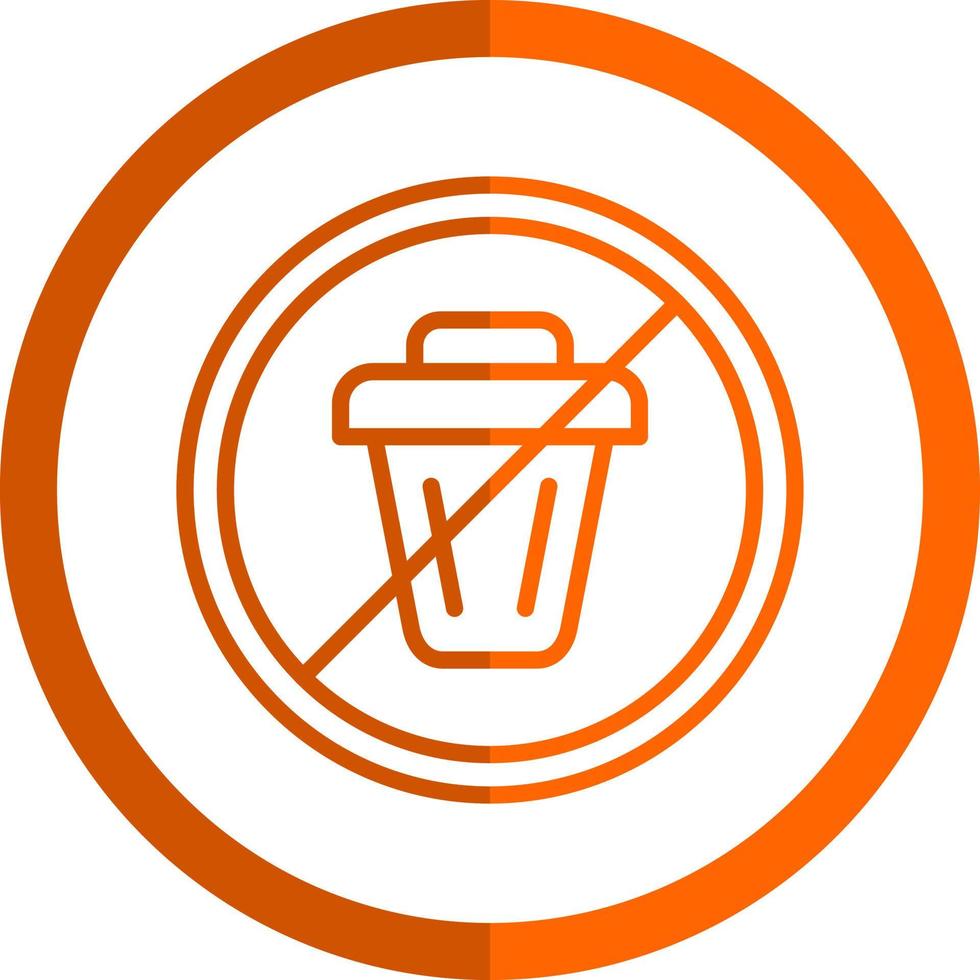 No Littering Vector Icon Design