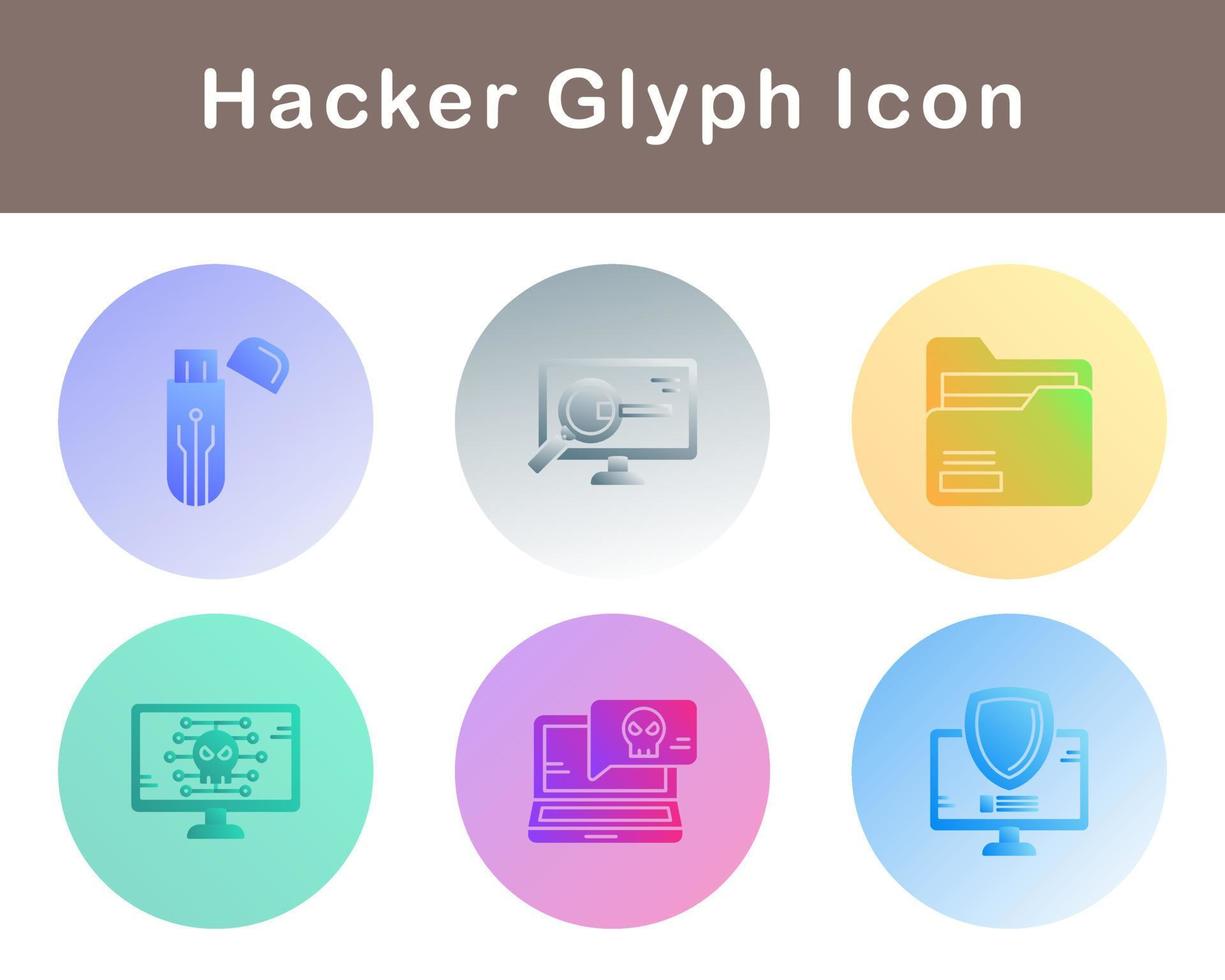 Hacker Vector Icon Set