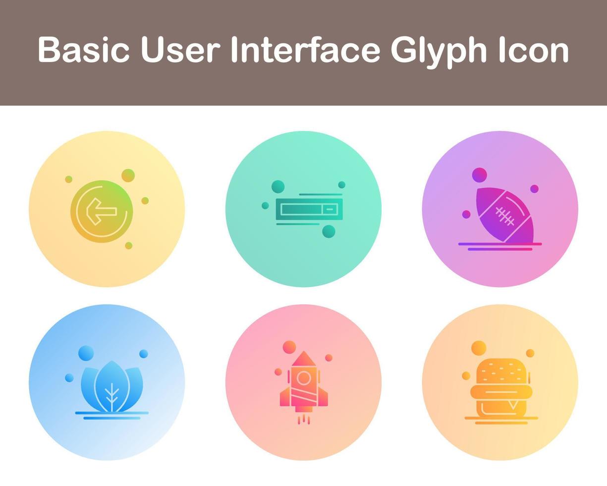 Basic User Interface Vector Icon Set