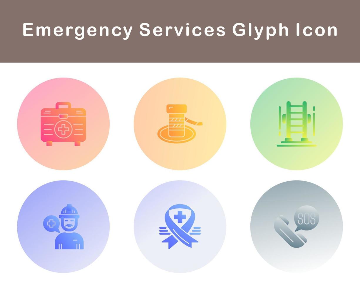 Emergency Services Vector Icon Set