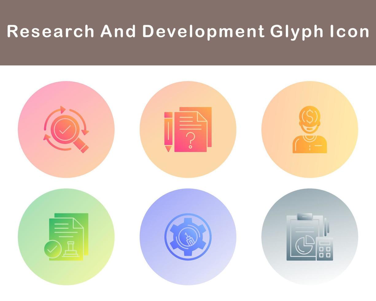 Research And Development Vector Icon Set