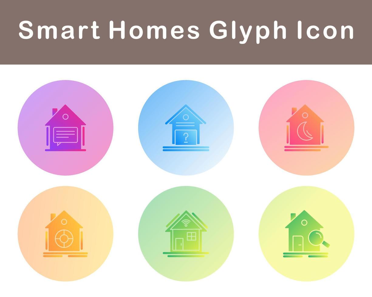 Smart Homes Vector Icon Set