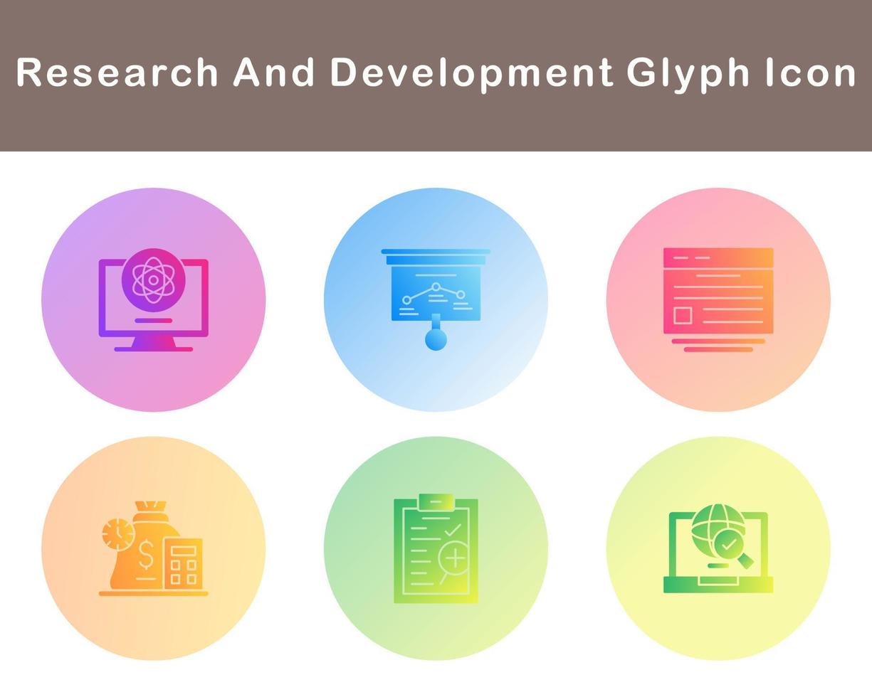 Research And Development Vector Icon Set