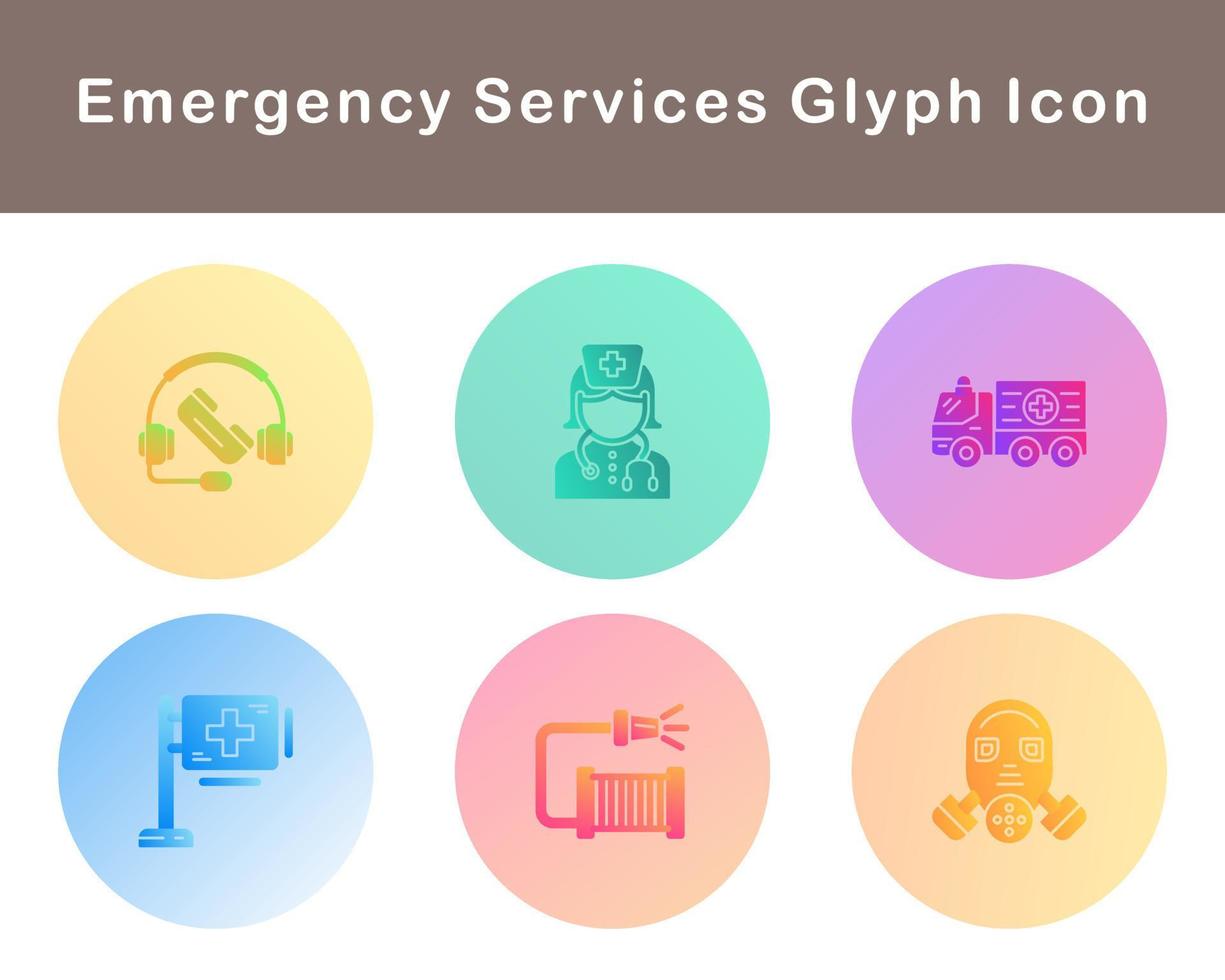 Emergency Services Vector Icon Set