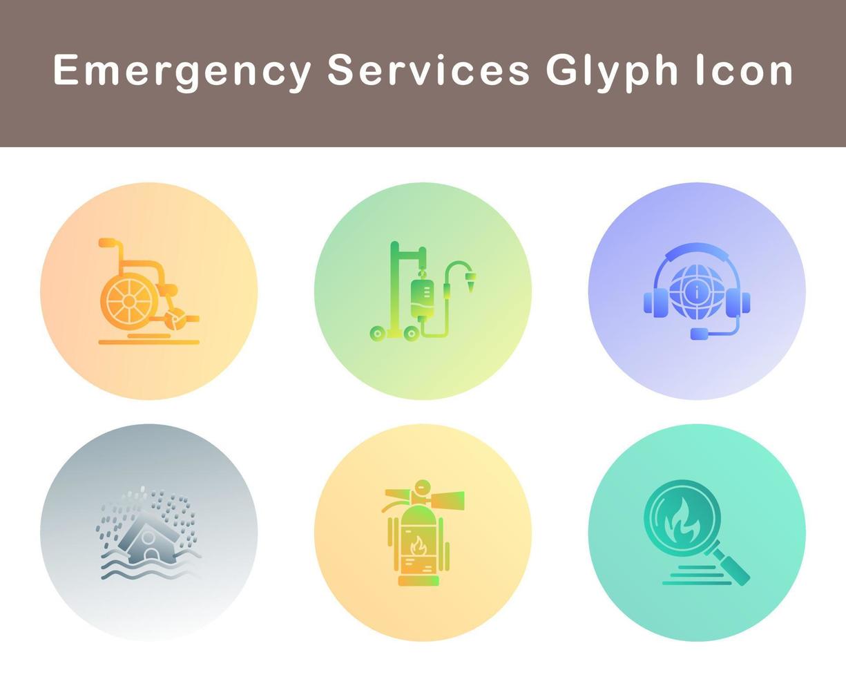 Emergency Services Vector Icon Set