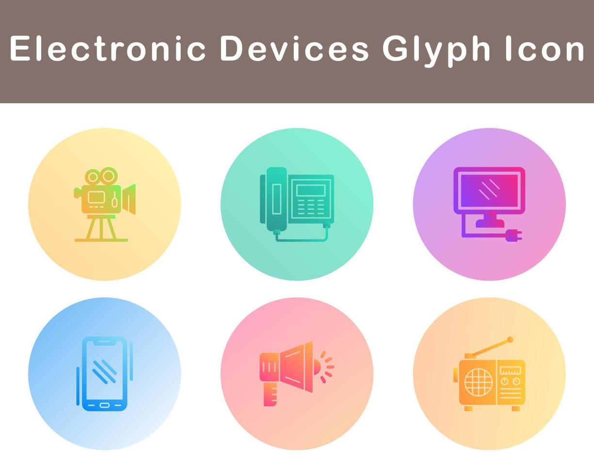 electrónico dispositivos vector icono conjunto