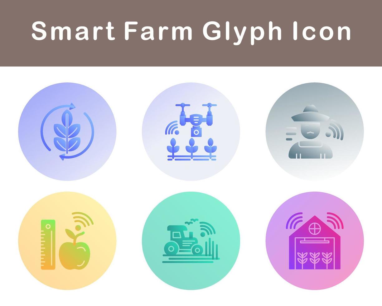 Smart Farm Vector Icon Set