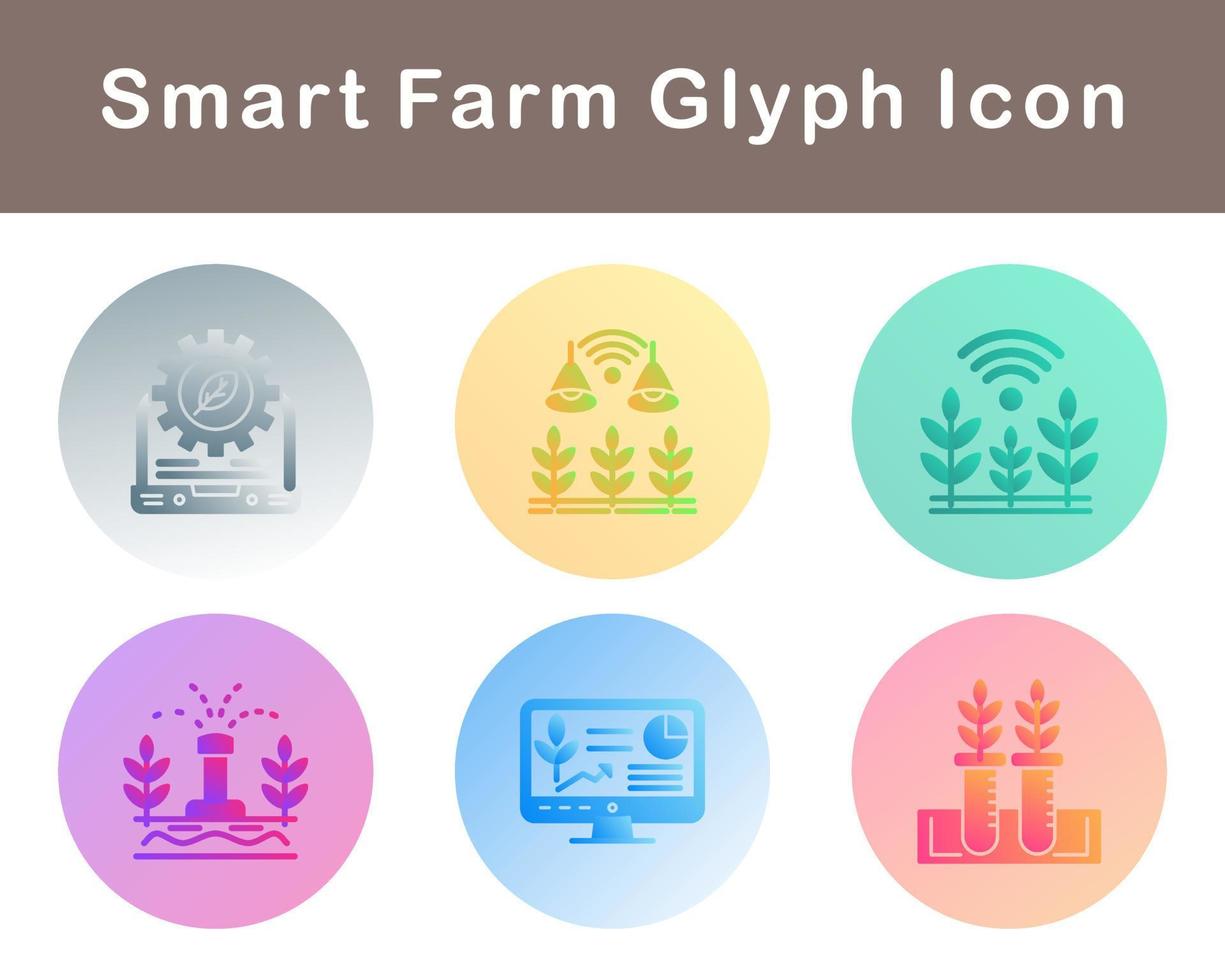 Smart Farm Vector Icon Set