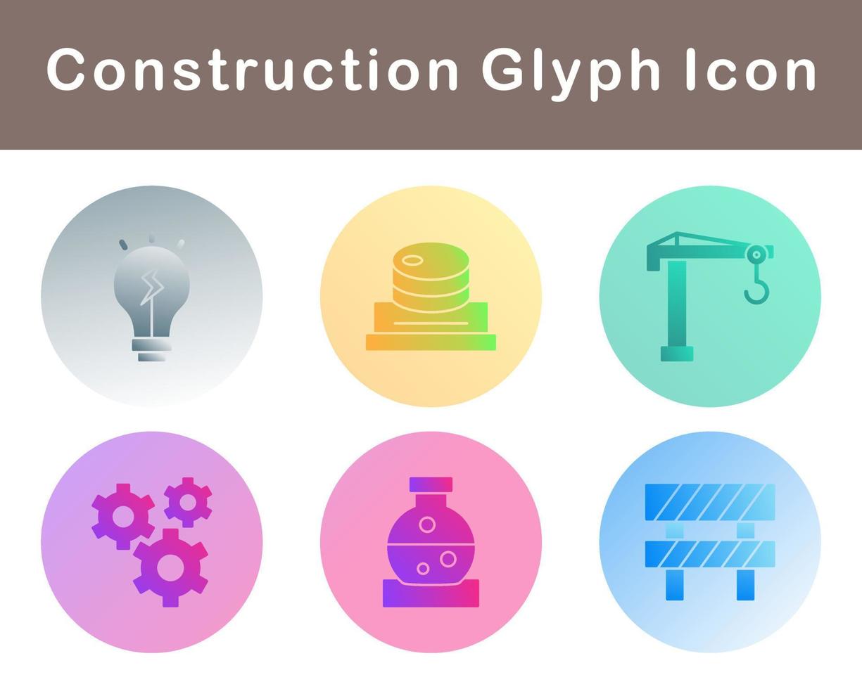 conjunto de iconos de vector de construcción