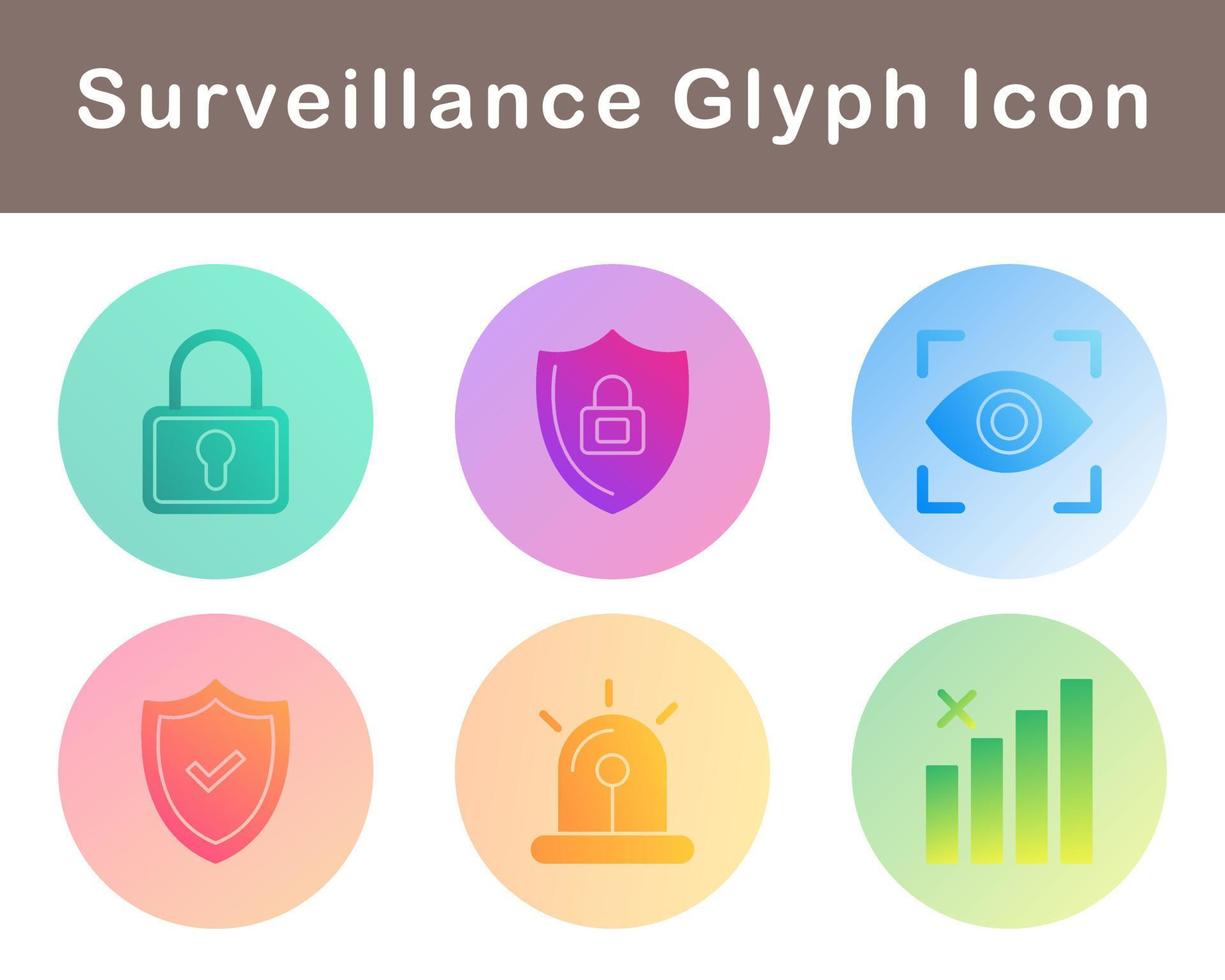 Surveillance Vector Icon Set