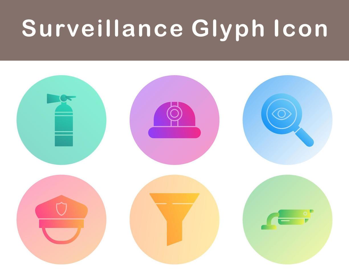 Surveillance Vector Icon Set