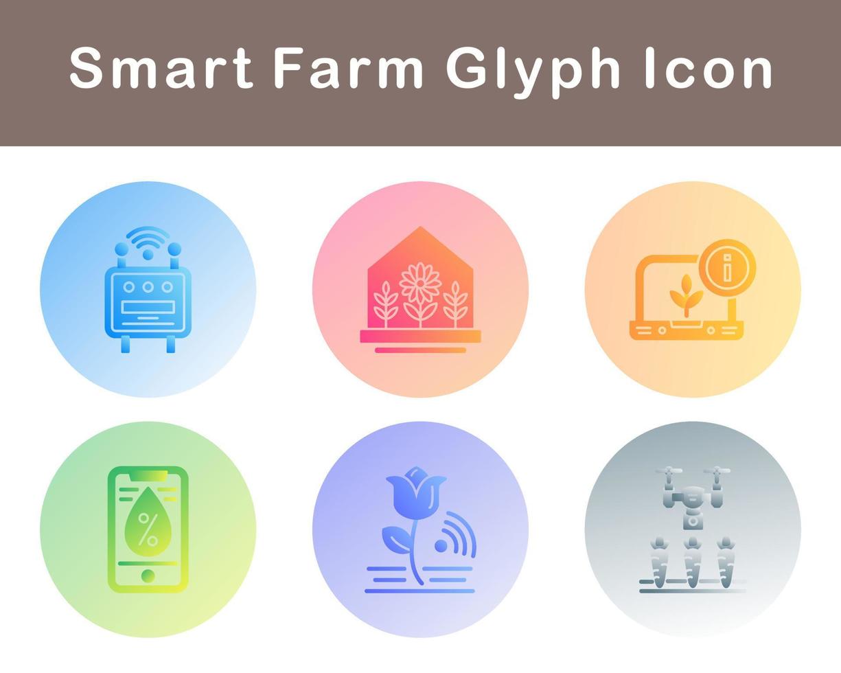 Smart Farm Vector Icon Set