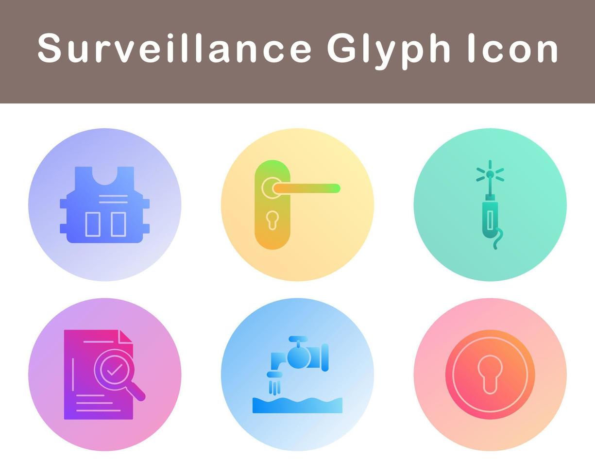 Surveillance Vector Icon Set